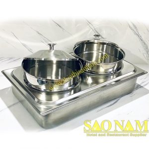 bộ nồi hâm soup 2 ngăn