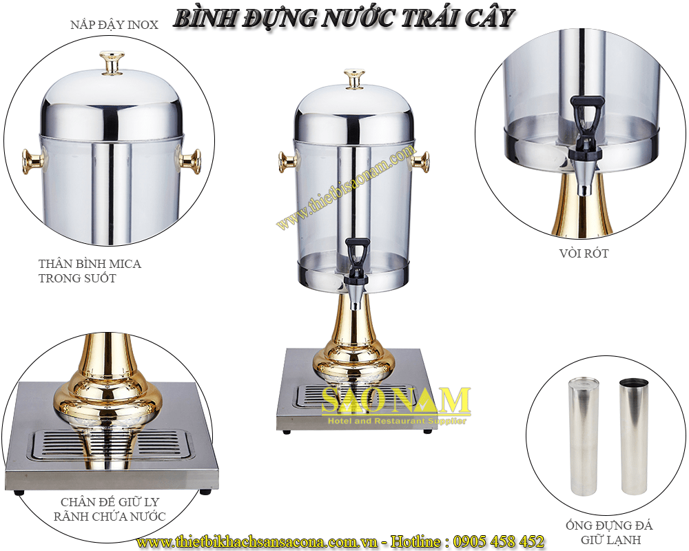 bình đựng nước trái cây 1 ngăn