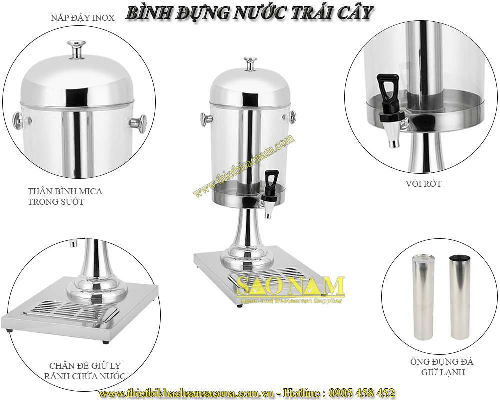 Phụ kiện bình đựng nước trái cây 8L