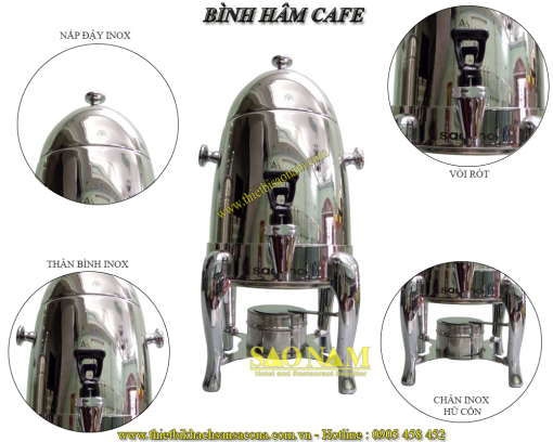 Bình Hâm Trà Café Sacona