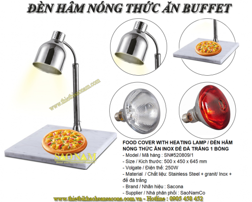 đèn hâm nóng thức ăn đơn