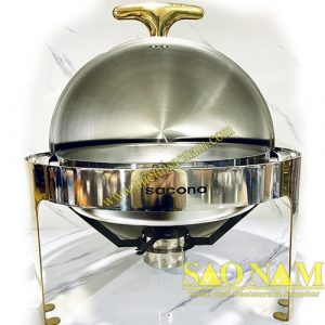 Nồi Hâm Thức Ăn Tròn Chân Vàng SN#520035