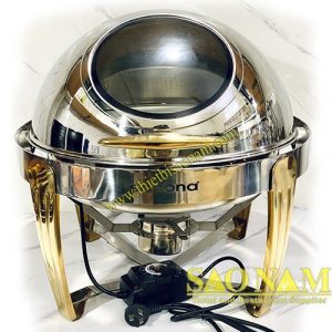 Nồi Hâm Thức Ăn Tròn Nắp Kiếng SN#520043