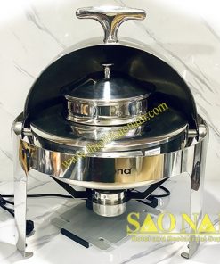 Nồi Hâm Cháo - Soup Tròn Chân Inox SN#520053