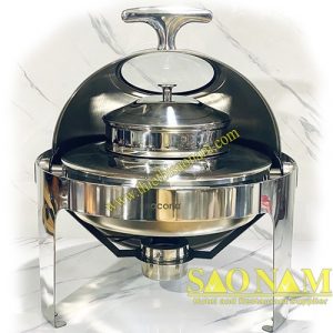 Nồi Hâm Cháo - Soup Tròn Nắp Kiếng SN#520055