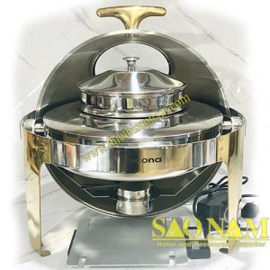 Nồi Hâm Cháo - Soup Tròn Nắp Kiếng SN#520905