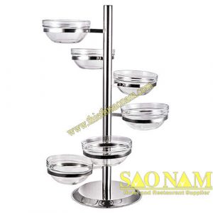 Giá Thủy Tinh Để Chén 6 Tầng SN#520312