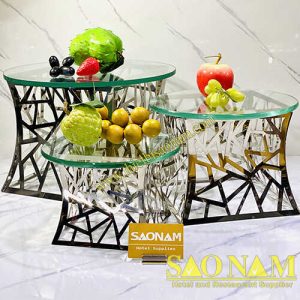 Chân Đế Inox Trưng Bày Buffet ( Vuông ) SN#520515
