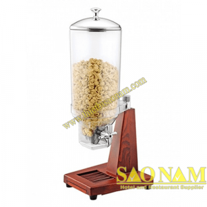 Bình Đựng Ngũ Cốc Chân Đế Gỗ 1 Ngăn SN#520615