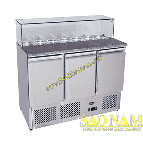 Bàn Trưng Bày Salad 3 Cánh Mặt Đá ( Chụp Kiếng ) SN#525518