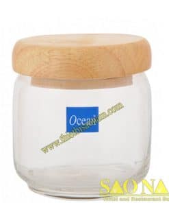 Pop Jar With Wood Lid B02511GO