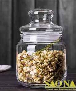 Pop Jar With Glass Lid B02511TT