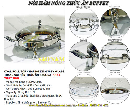nồi hâm thức ăn buffet