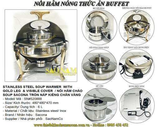 nồi hâm nóng thức ăn buffet