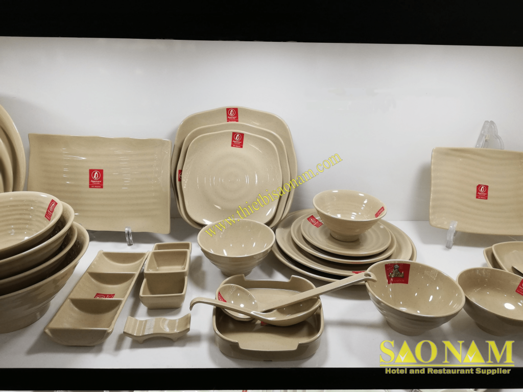 Bộ Tô Chén Dĩa Melamine - Horeca J&K Stone