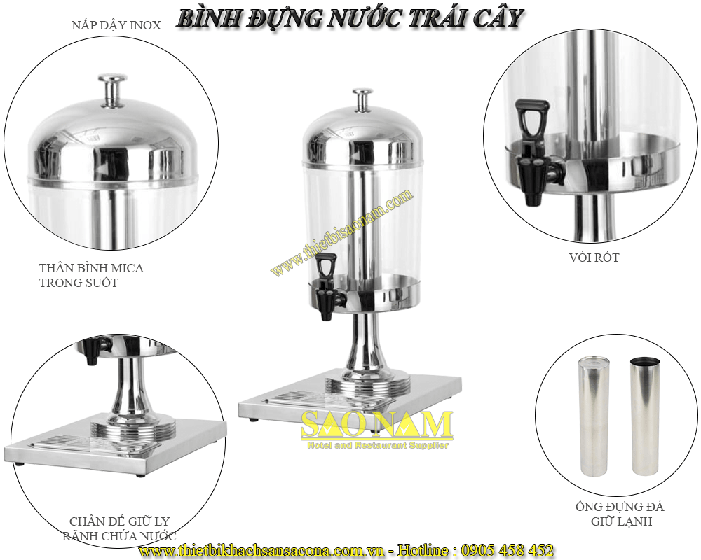 Bình nước trái cây 1 ngăn