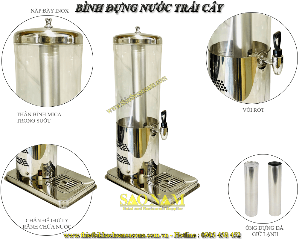 bình đựng nước trái cây 1 ngăn