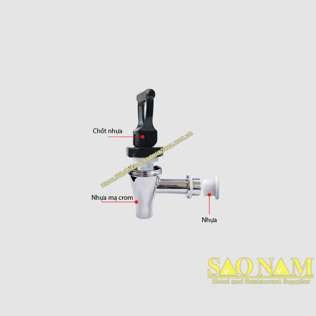 Cấu tạo của vòi bình đựng nước