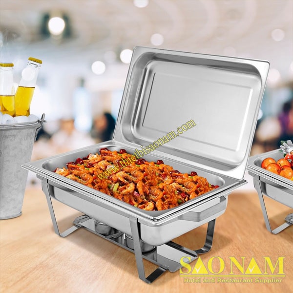 Khay Inox Có Nắp - Dụng Cụ TIệc Buffet Khay Inox Có Nắp - Dụng Cụ TIệc Buffet