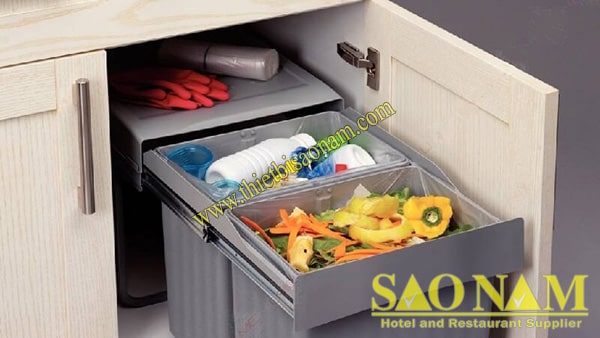 Không nên đựng quá đầy sẽ khiến thùng rác nhanh hỏng
