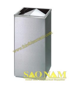 Thùng Rác Inox Trang Trí Nắp Lật Mái Nhà SN#522705/1