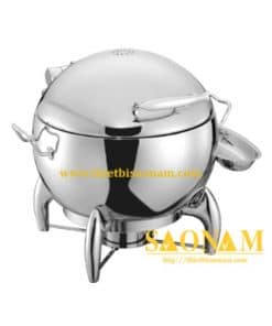 Nồi Hâm Cháo - Soup Sacona Tròn Có Chân Nắp Inox SN#520057