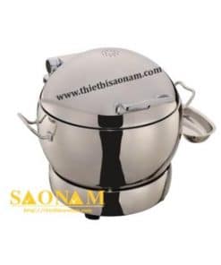 Nồi Hâm Cháo - Soup Sacona Tròn Dùng Điện Nắp Inox SN#520058/1