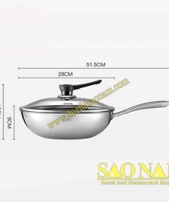 Chảo Chống Dính Sâu Lòng Cán Inox SN#CK9703-28