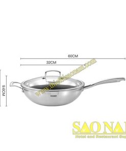 Chảo Chống Dính Sâu Lòng Cán Inox SN#CK9703-32