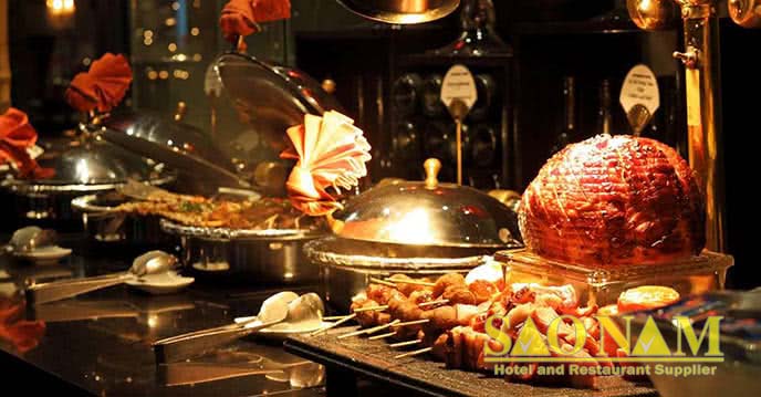 Dụng cụ tiệc buffet nhà hàng Cham Charm Dụng cụ tiệc buffet nhà hàng Cham Charm