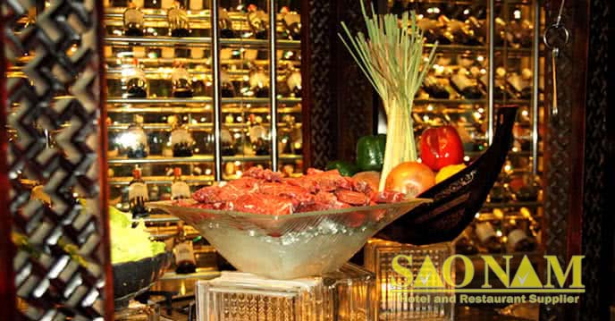 Dụng cụ tiệc buffet nhà hàng Cham Charm Dụng cụ tiệc buffet nhà hàng Cham Charm