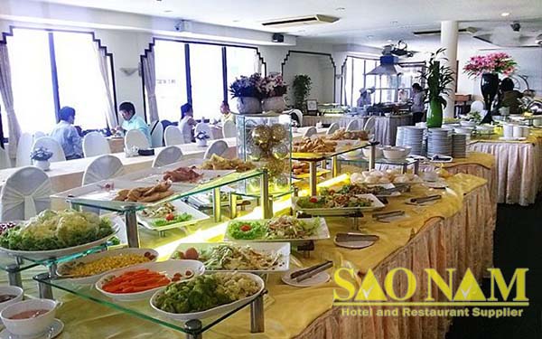 Nhà hàng Oscar Saigon Hotel trang bị nồi hâm buffet Nhà hàng Oscar Saigon Hotel trang bị nồi hâm buffet