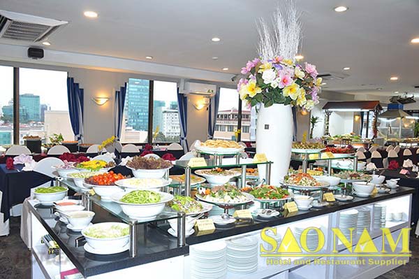 Nhà hàng Oscar Saigon Hotel trang bị nồi hâm buffet Nhà hàng Oscar Saigon Hotel trang bị nồi hâm buffet