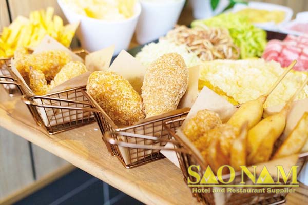 Giá inox trưng bày thức ăn cho tiệc nhà hàng buffet Food House Giá inox trưng bày thức ăn cho tiệc nhà hàng buffet Food House
