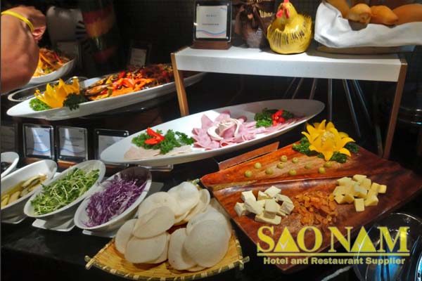 Khay Trưng Bày Thức Ăn Buffet Phục Vụ Nhà Hàng Hoàng Yến Khay Trưng Bày Thức Ăn Buffet Phục Vụ Nhà Hàng Hoàng Yến