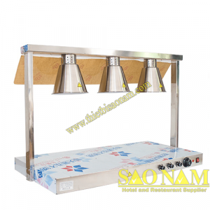 Đèn hâm nóng thức ăn buffet 3 bóng inox