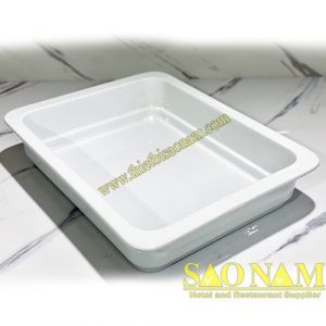 Khay g/n sứ vuông không ngăn