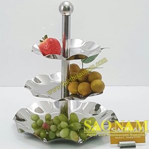 Kệ trưng bày thức ăn buffet inox 3 tầng