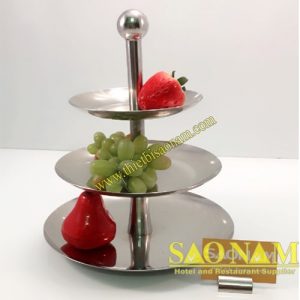 Kệ trưng bày thức ăn buffet inox 3 tầng