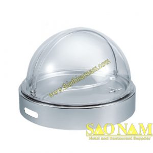 Khay hâm thức ăn buffet tròn 2 ngăn