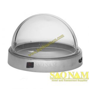 Khay tròn trưng bày thức ăn buffet dùng điện