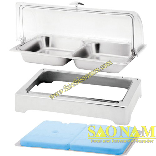 Khay hcn trưng bày thức ăn buffet lạnh SN#520455/1
