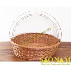 Khay tròn trưng bày thức ăn buffet