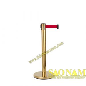Cột chắn inox dây căng mạ vàng