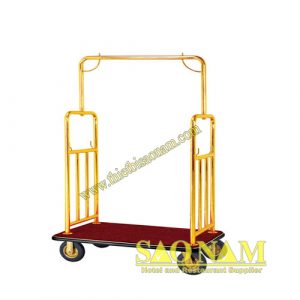 Xe đẩy hành lý mạ vàng SN#522505