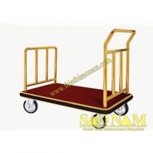 Xe đẩu hành lý sân bay mạ vàng