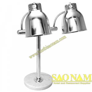 Đèn Hâm Nóng Thức Ăn Đế Đá 2 Bóng 