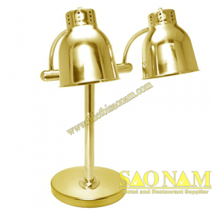Đèn Hâm Nóng Thức Ăn 2 Bóng Mạ Vàng