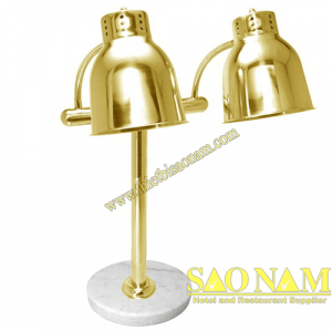 Đèn Hâm Nóng Thức Ăn Đế Đá 2 Bóng 