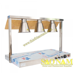 Đèn Hâm Nóng Thức Ăn Mặt Inox 3 Bóng sn#520825